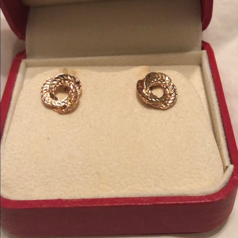 Spiral stud earrings